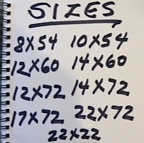Sizes